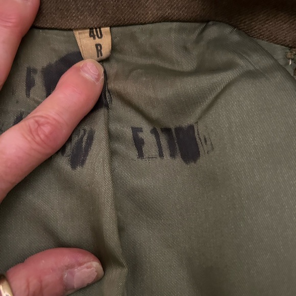 Vintage 1950’s Military Men’s Wool Jacket - Picture 9 of 15